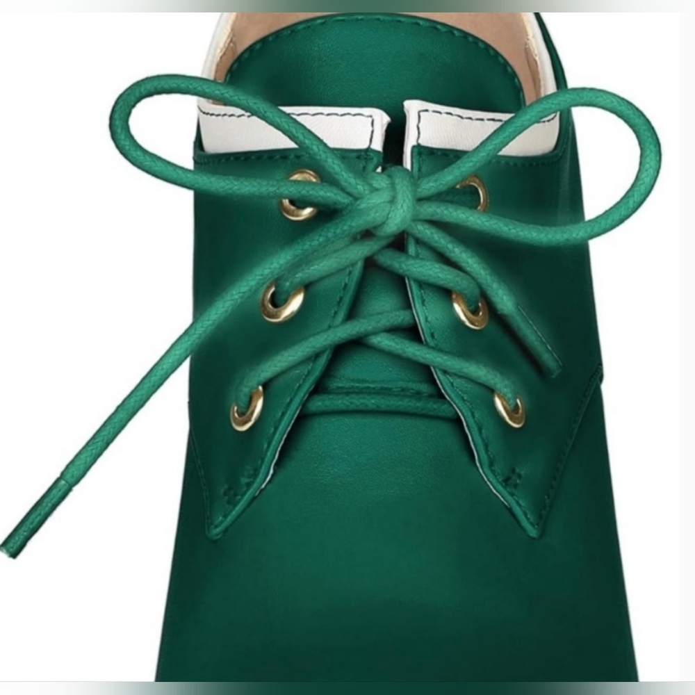 NWOT Alegria K Green Tie Up Bootie Heels Size 10 - Picture 2 of 4